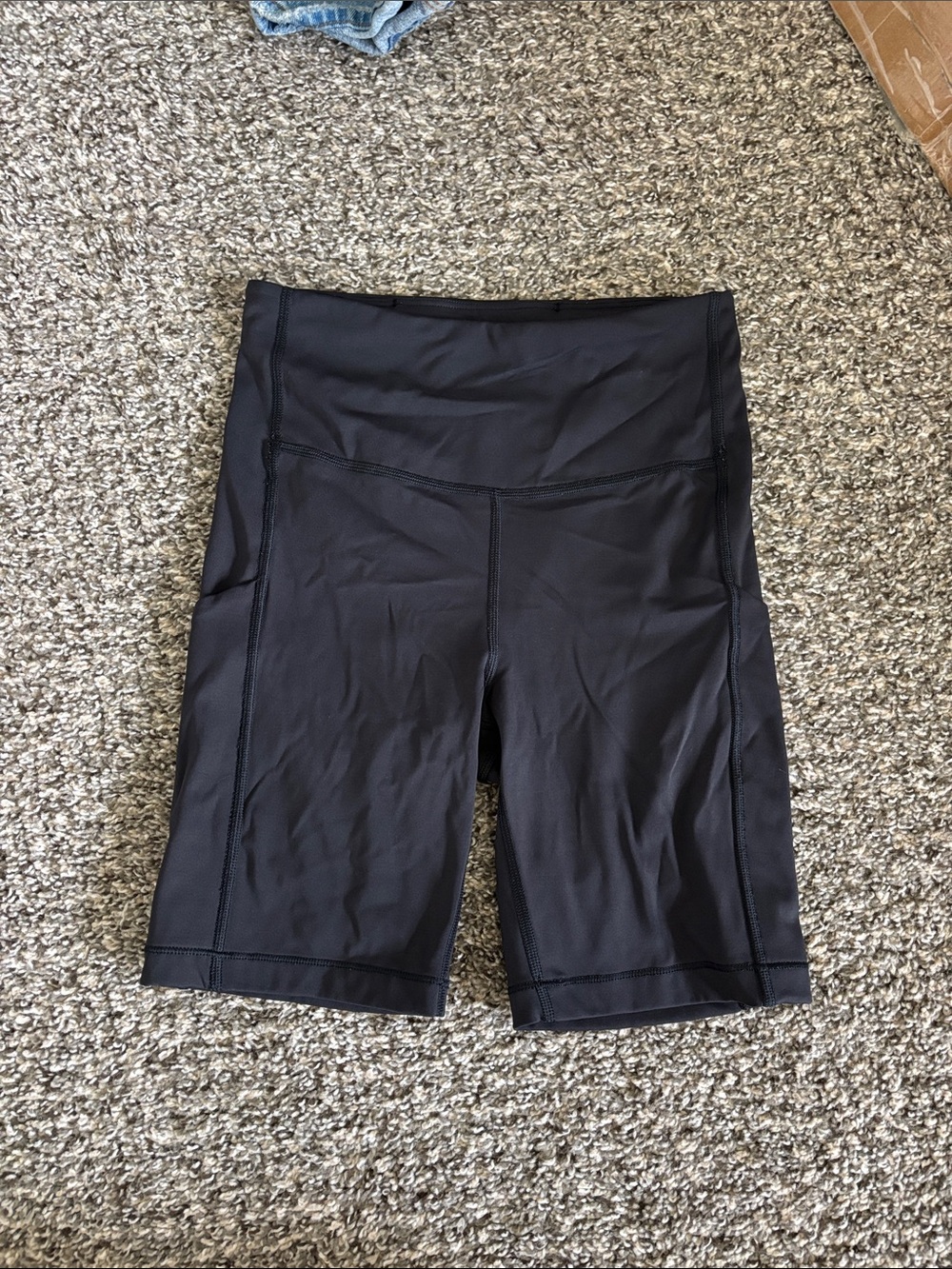 Athleta Black High-Rise Bike Shorts